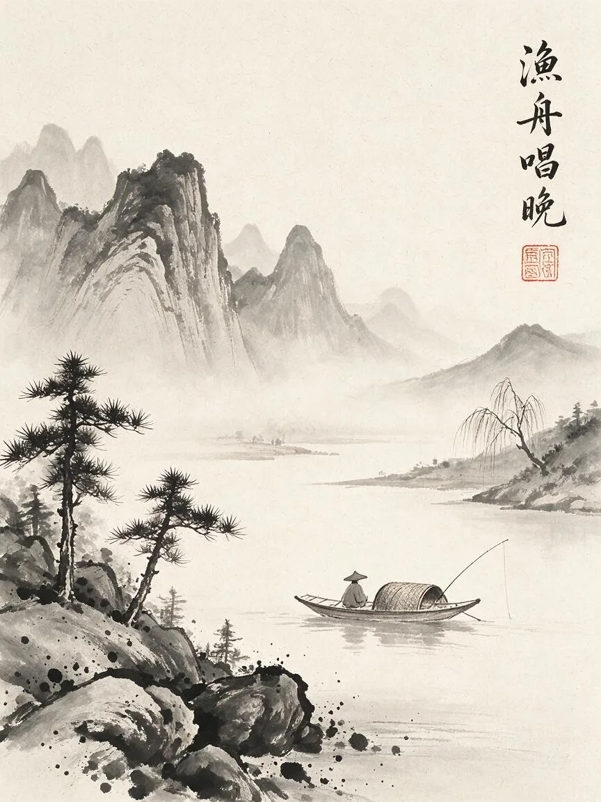水墨画(Ink Wash Painting)示例画面