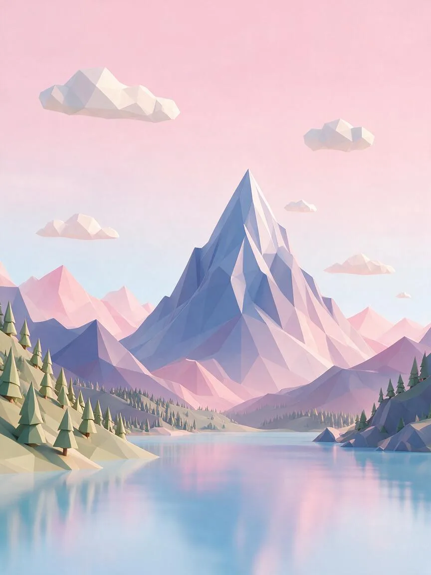 低多边形(Low Poly)示例画面