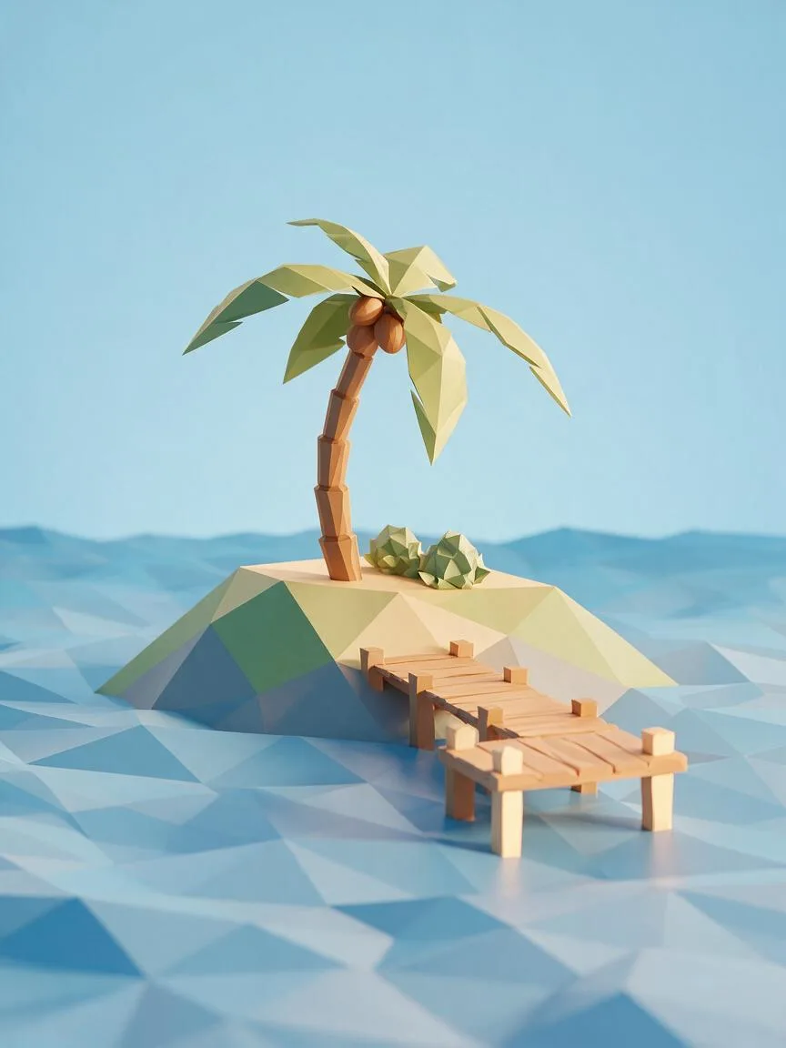 低多边形(Low Poly)示例画面