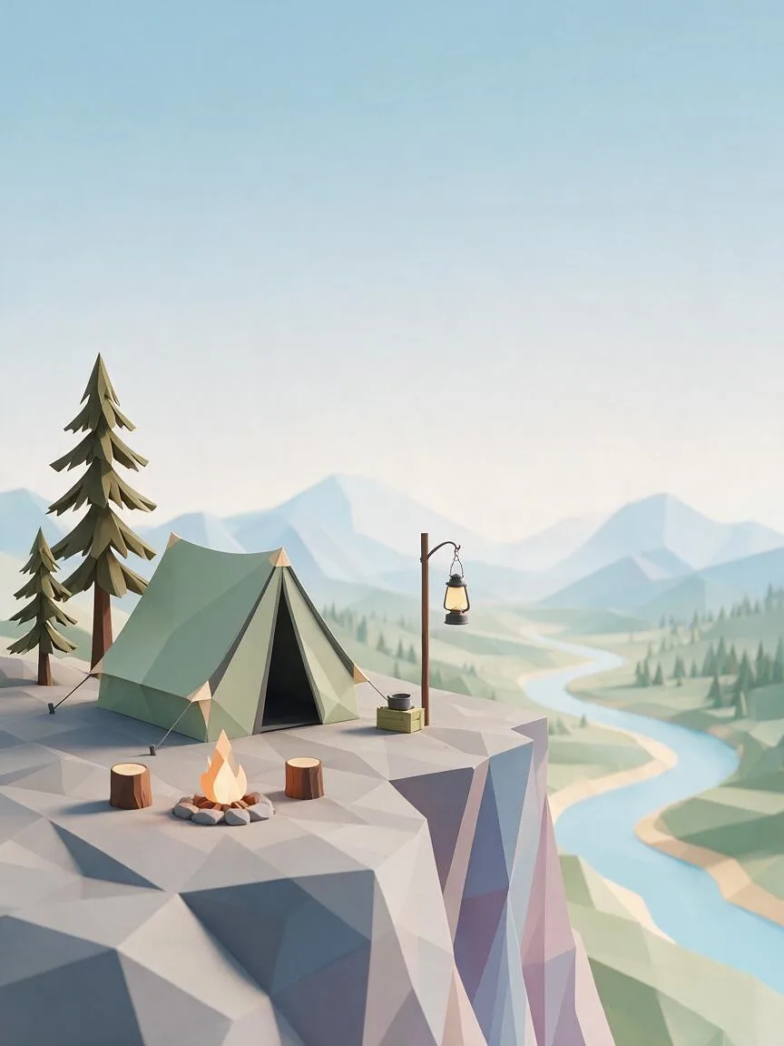 低多边形(Low Poly)示例画面