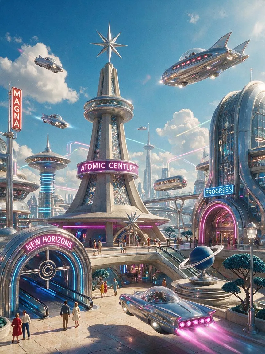 复古未来主义(Retro Futurism)示例画面